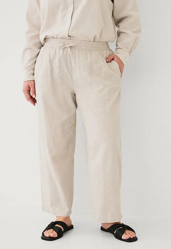 Ellos Plus collection - Linnebyxor - Beige