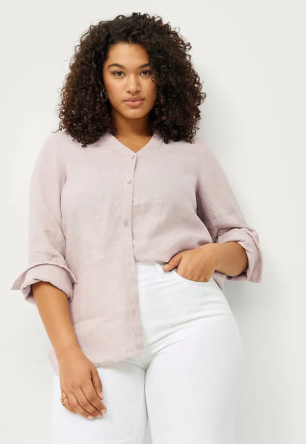 Ellos Plus collection - Linneskjorta - Beige