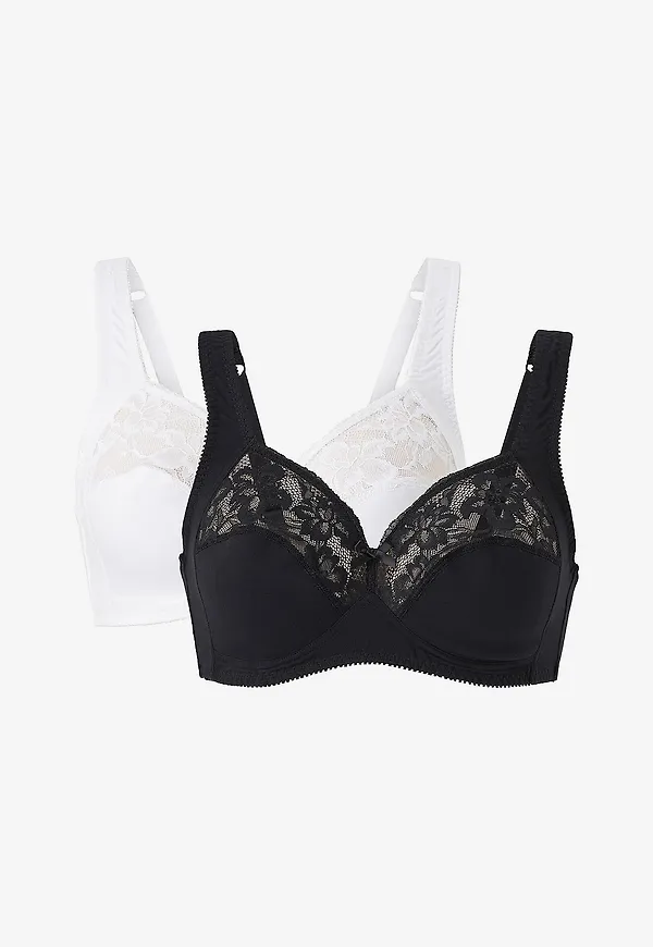 Ellos Plus collection - Mjuk-bh Eurya 2-pack - Svart