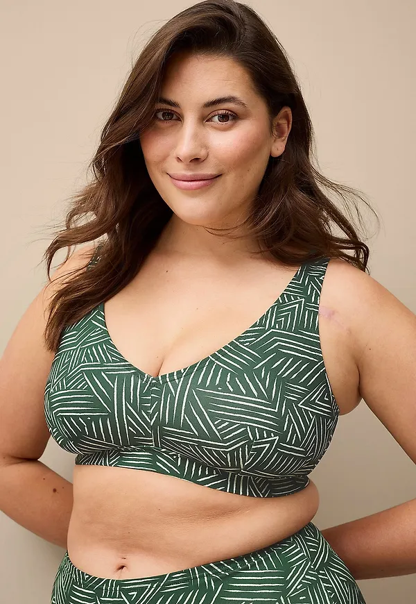 Ellos Plus collection - Mjuk Bikini-bh - Grön