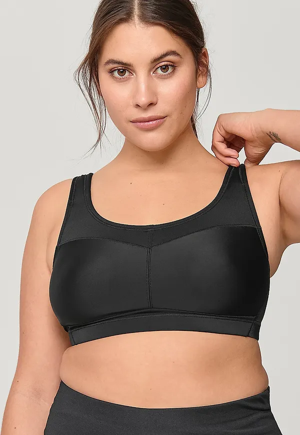 Ellos Plus collection - Sport-bh - Svart