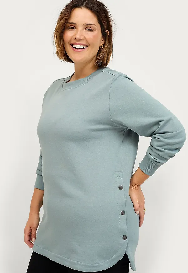Ellos Plus collection - Tunika i sweatshirttyg - Grön