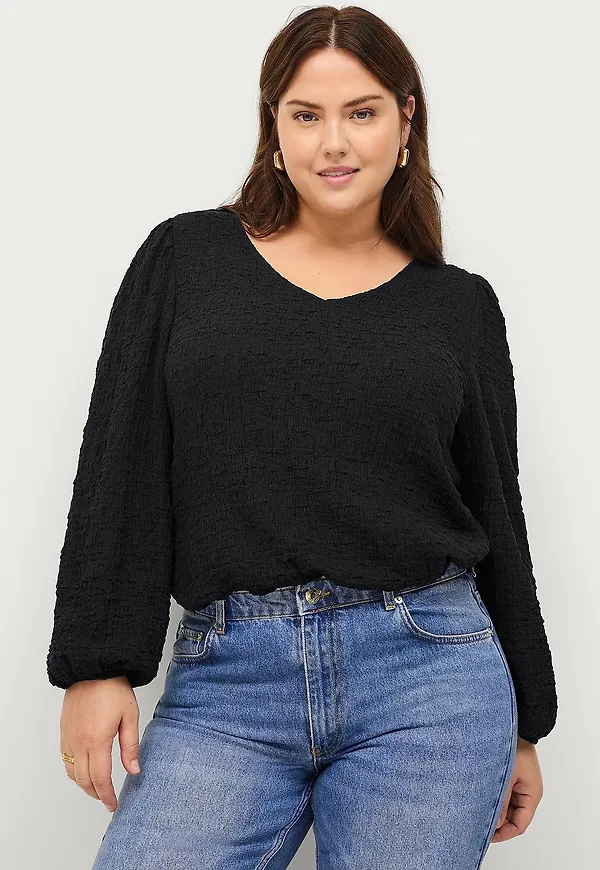 Ellos Plus collection - Topp Katrin - Svart