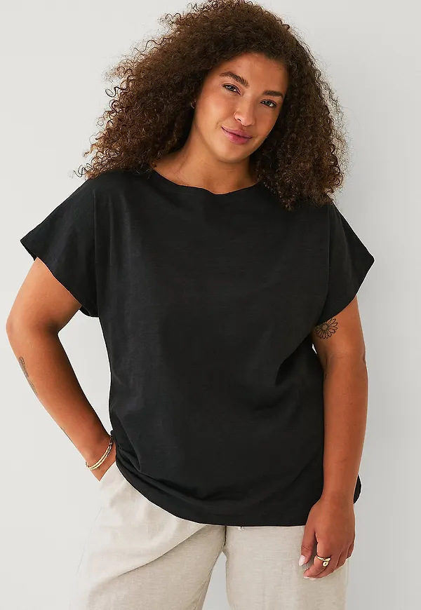 Ellos Plus collection - Topp med holkärm - Svart