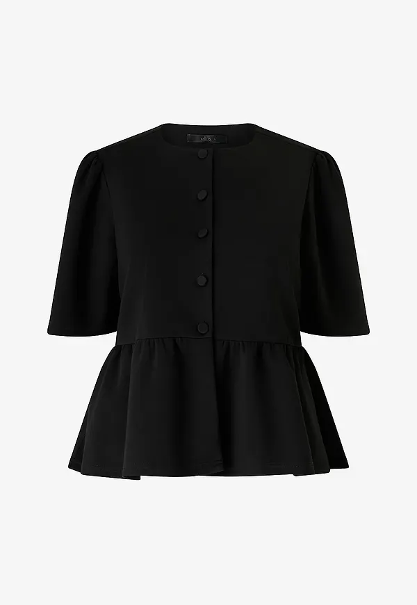 Ellos Plus collection - Topp med peplum - Svart