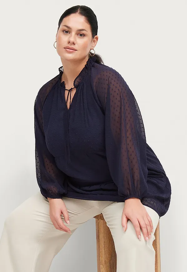 Ellos Plus collection - Tunika Eva - Blå