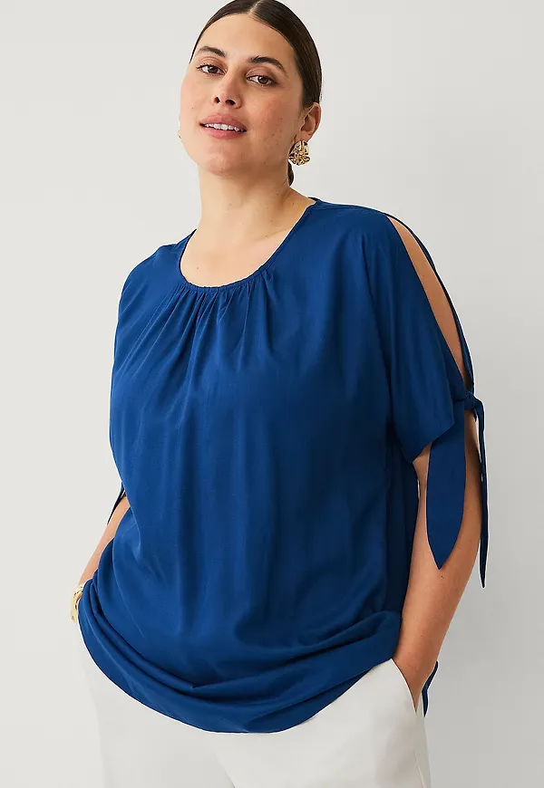 Ellos Plus collection - Tunika med korta ärmar - Blå