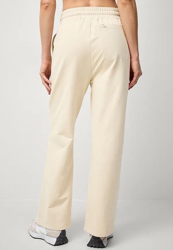 Ellos STUDIO - Sweatbyxor Flare Soft - Beige