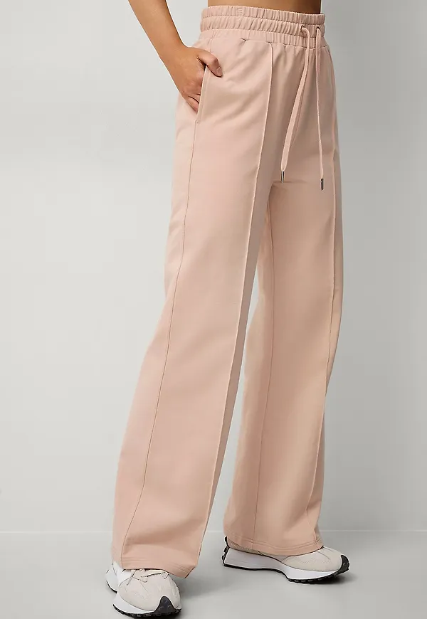 Ellos STUDIO - Sweatbyxor Flare Soft - Rosa