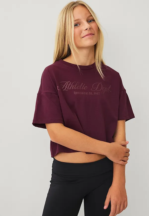 Ellos STUDIO - Croppad t-shirt - Lila