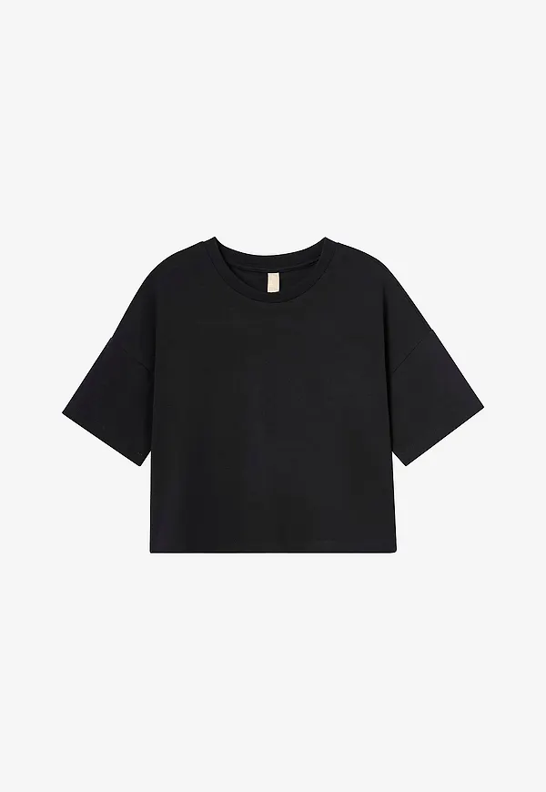 Ellos STUDIO - Croppad t-shirt - Svart