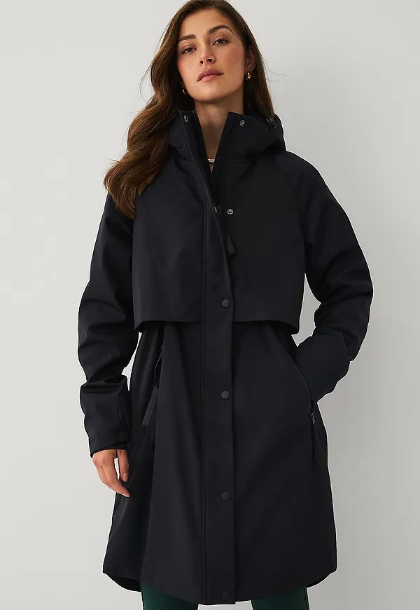 Ellos STUDIO - Parkas WR Padded Parka - Svart