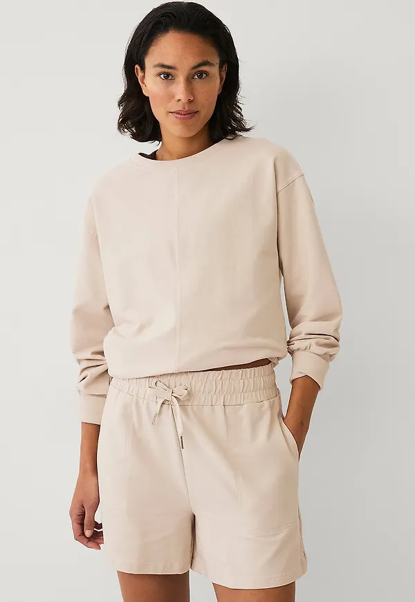 Ellos STUDIO - Soft sweatshorts - Beige