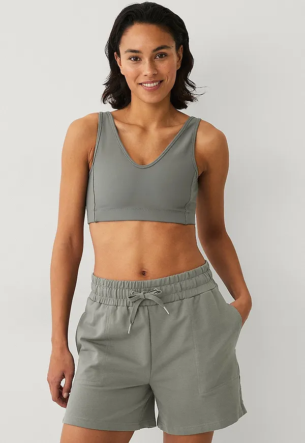Ellos STUDIO - Soft sweatshorts - Grå