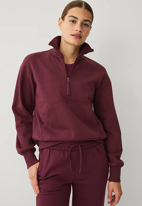 Ellos STUDIO - Sweatshirt med hög krage - Röd