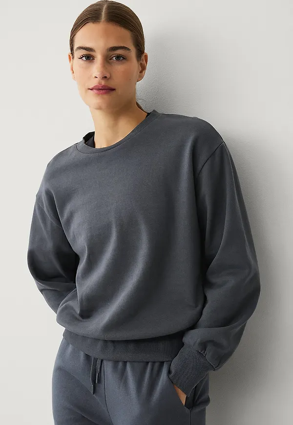 Ellos STUDIO - Sweatshirt med rund hals - Grå