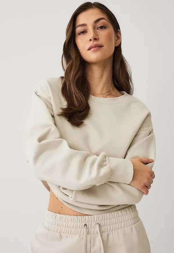 Ellos STUDIO - Sweatshirt med rund hals - Natur