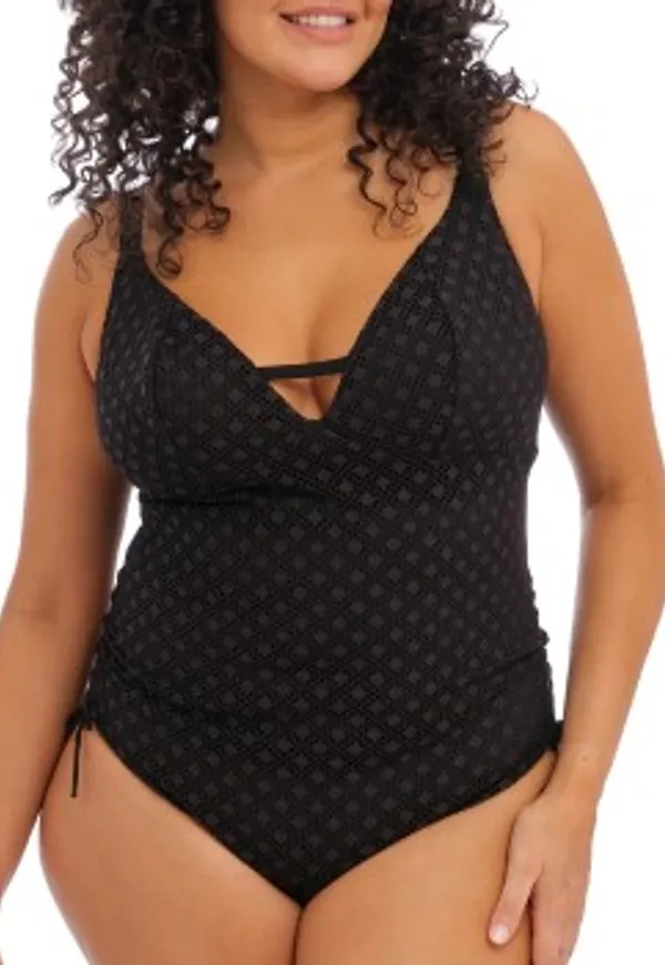 Elomi Bazaruto Non Wired Swimsuit Svart polyamid L 80 Dam