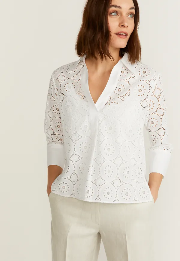 Elsie broderie blouse