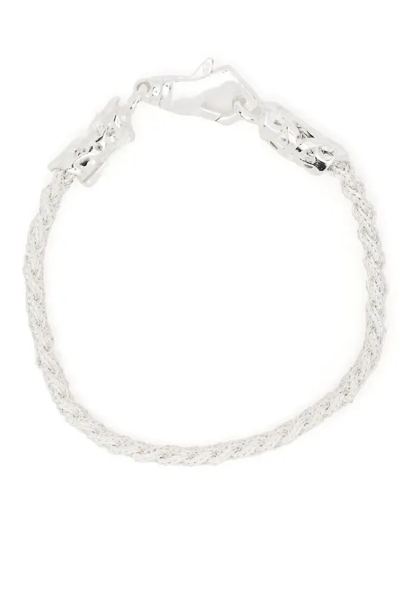 Emanuele Bicocchi flätat armband - Silverfärgad