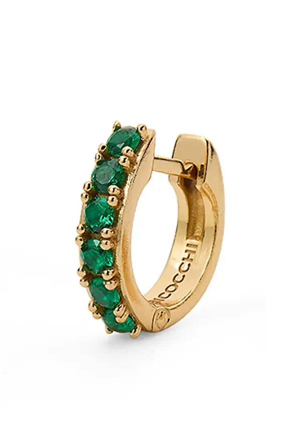Emanuele Bicocchi hoops med strass - Guldfärgad