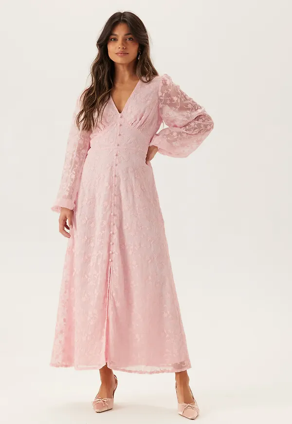 Embroidered Midi Dress