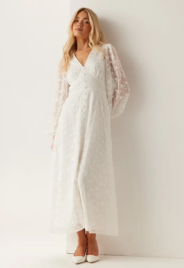 Embroidered Midi Dress – Bubbleroom