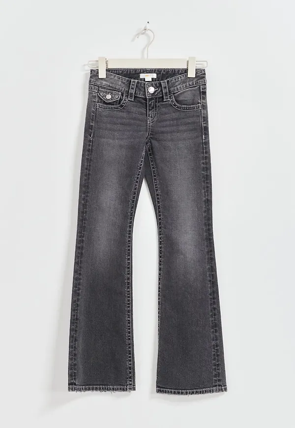 Embroidery flare jeans
