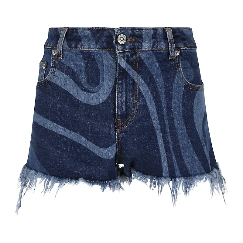 Emilio Pucci Denim Shorts Blå, Dam