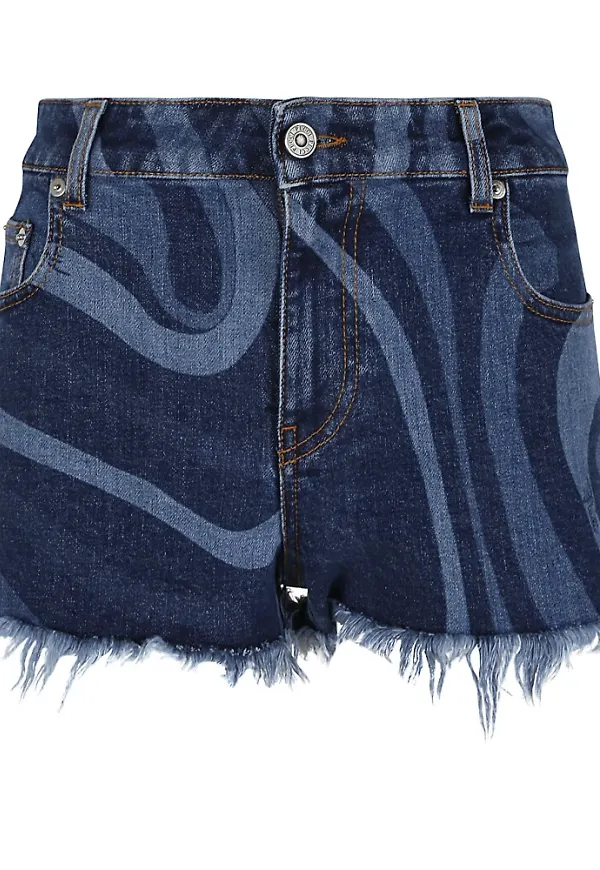 Emilio Pucci Denim Shorts Blå, Dam