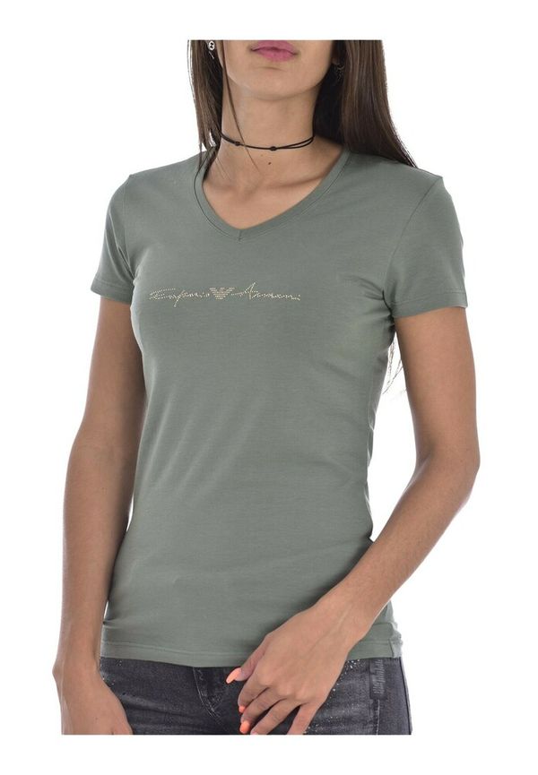 Emporio Armani - T-shirts - Grön - Dam - Storlek: S