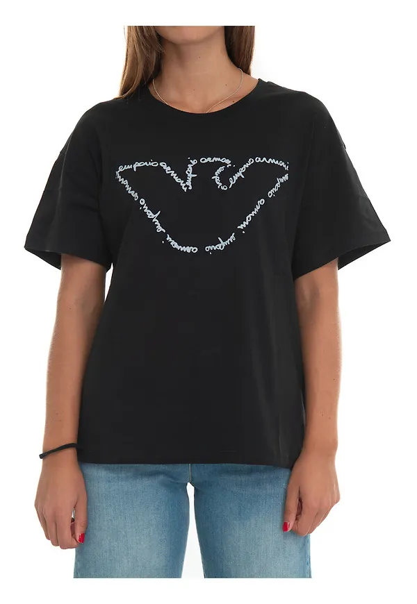 Emporio Armani - T-shirts - Svart - Dam - Storlek: L,S