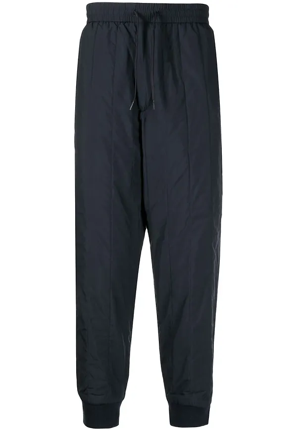 Emporio Armani avsmalnande sweatpants - Blå