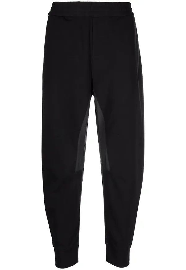 Emporio Armani avsmalnande sweatpants - Svart