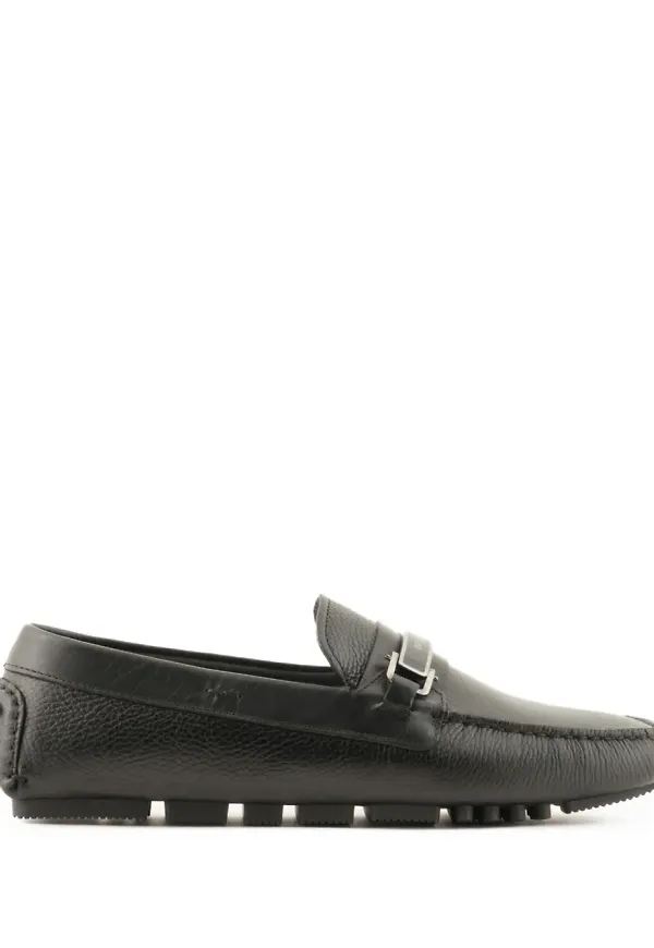 Emporio Armani bilskor med logotypplakett - Brun