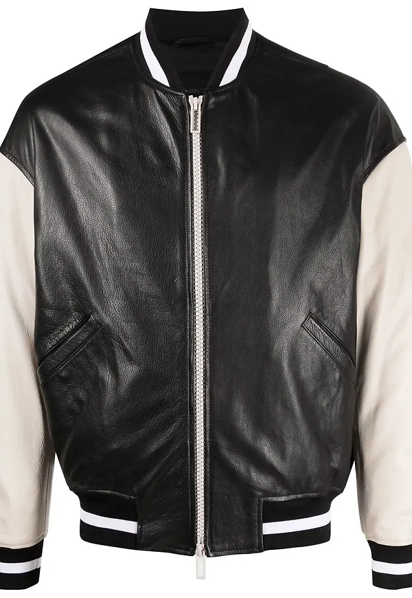 Emporio Armani bomberjacka med logotyp - Svart