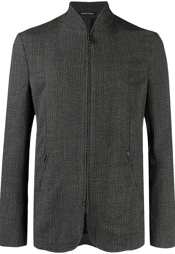 Emporio Armani chevronstickad jacka - Grå