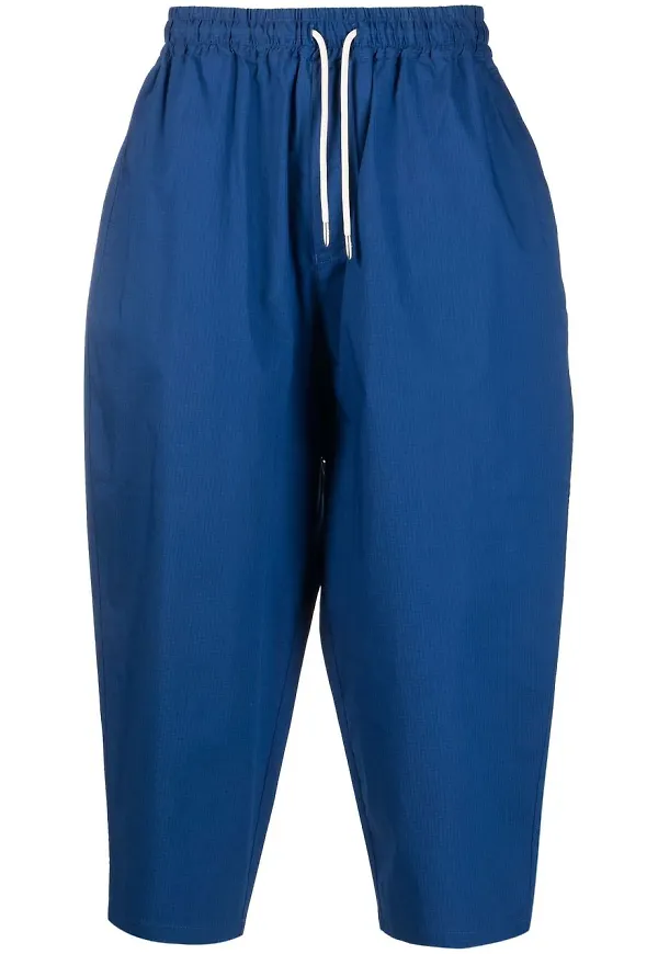 Emporio Armani croppade sweatpants - Blå