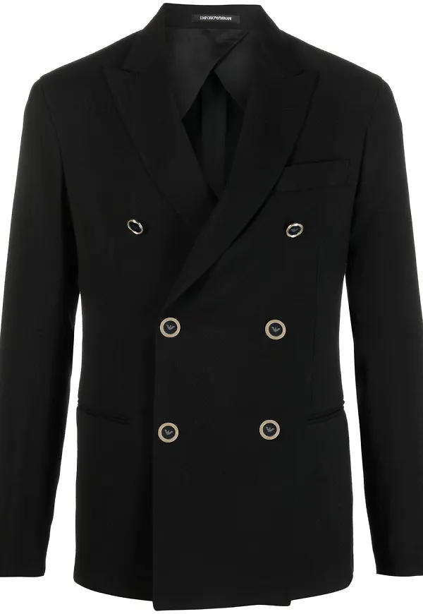 Emporio Armani double-breasted blazer - Svart