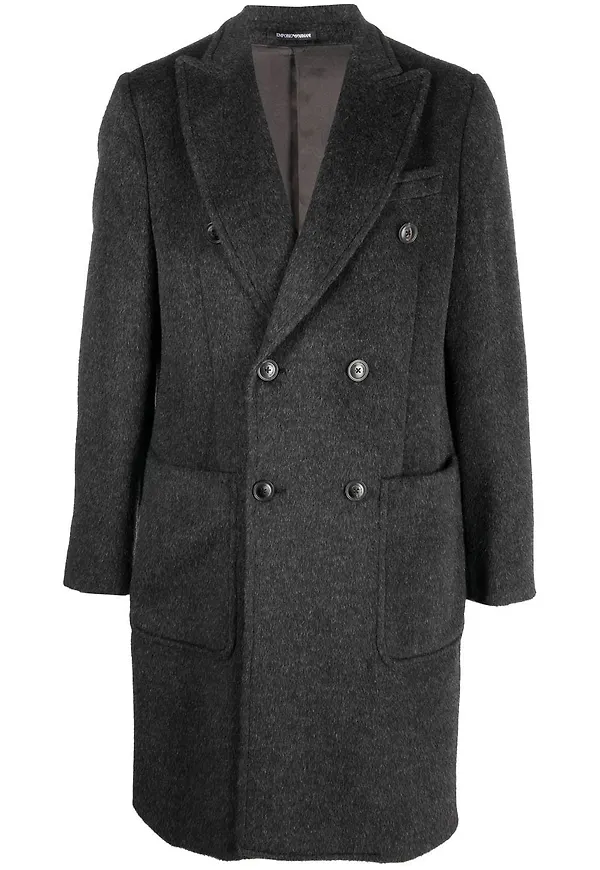 Emporio Armani dubbelknäppt rock - Grå