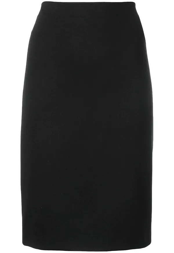 Emporio Armani enkel midikjol - Svart