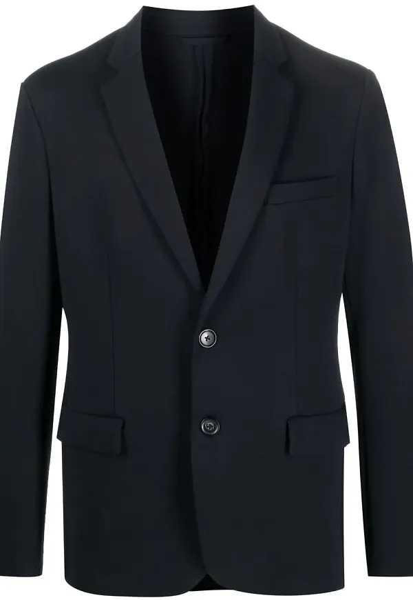 Emporio Armani enkelknäppt blazer - Blå
