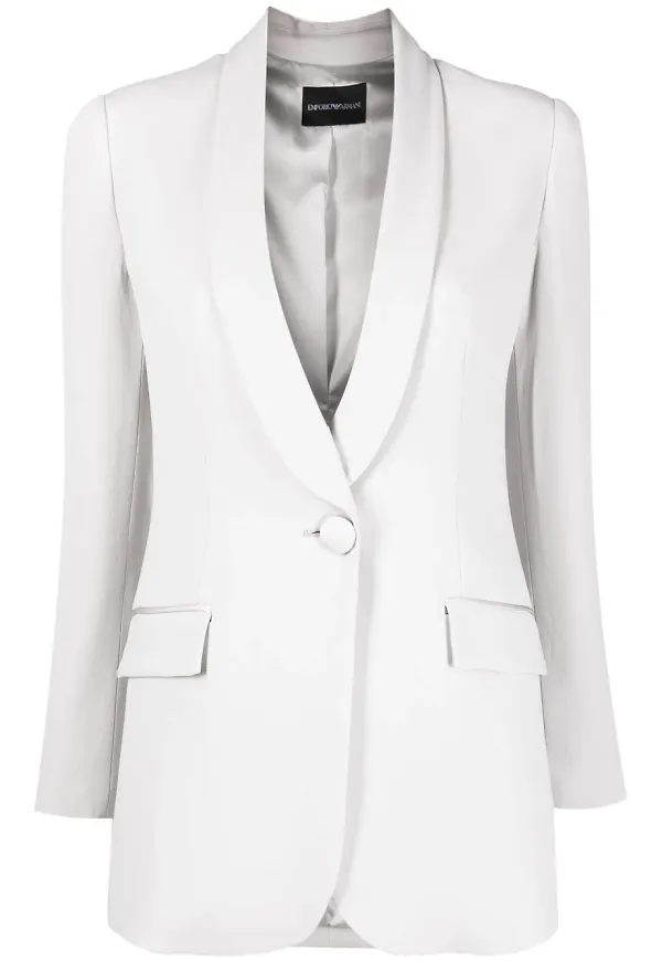 Emporio Armani enkelknäppt blazer - Grå