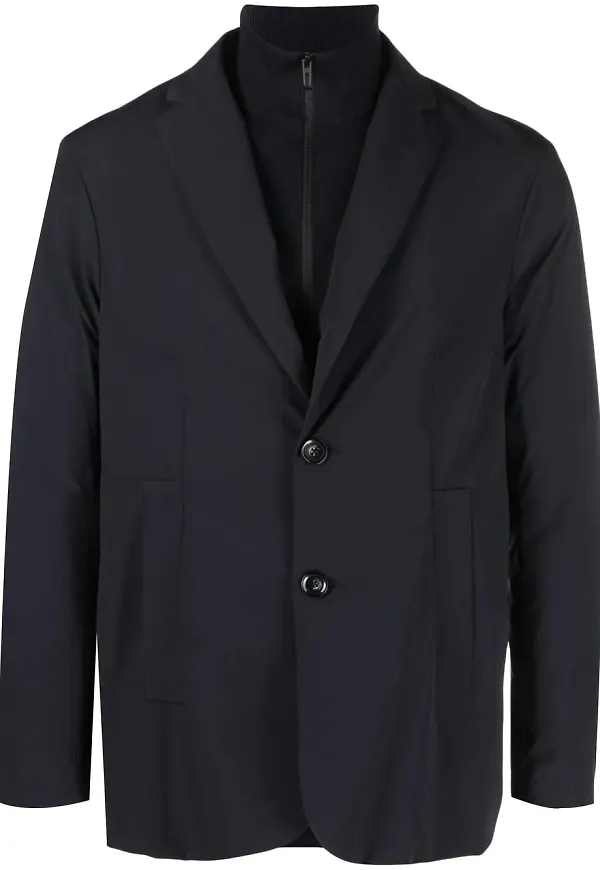 Emporio Armani enkelknäppt blazer - Svart