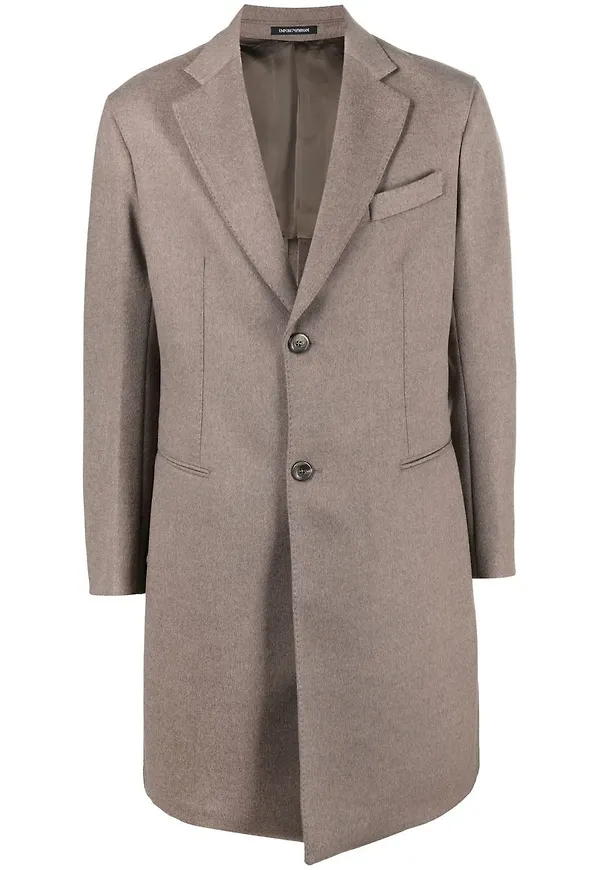 Emporio Armani enkelknäppt finkappa - Neutral