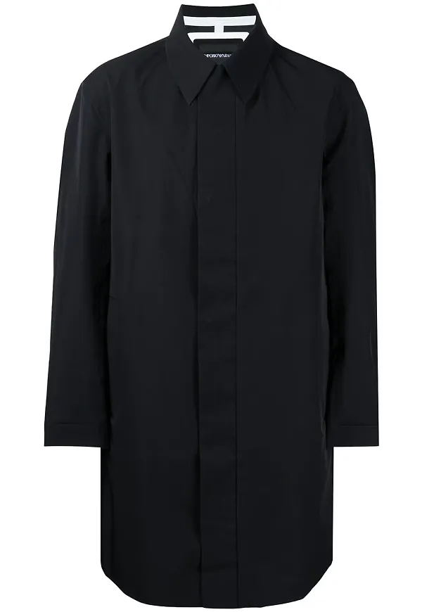 Emporio Armani enkelknäppt jacka - Svart