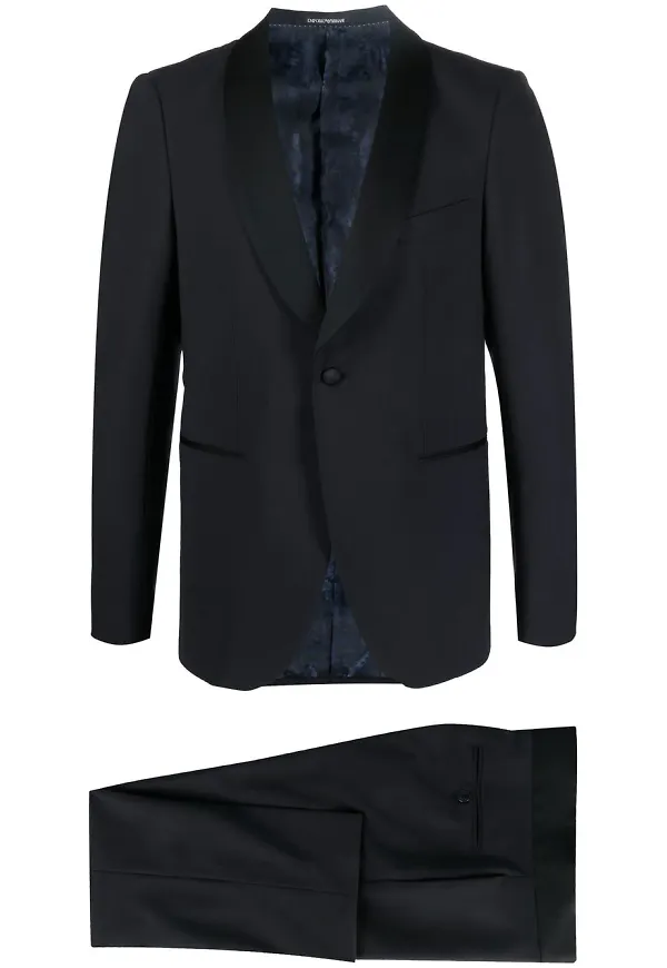 Emporio Armani enkelknäppt smoking - Svart