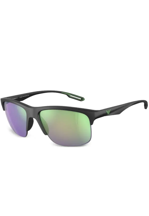 Emporio Armani fyrkantiga solglasögon - Svart