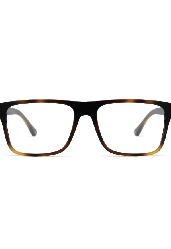 Emporio Armani glasögon med sköldpaddseffekt - Brun