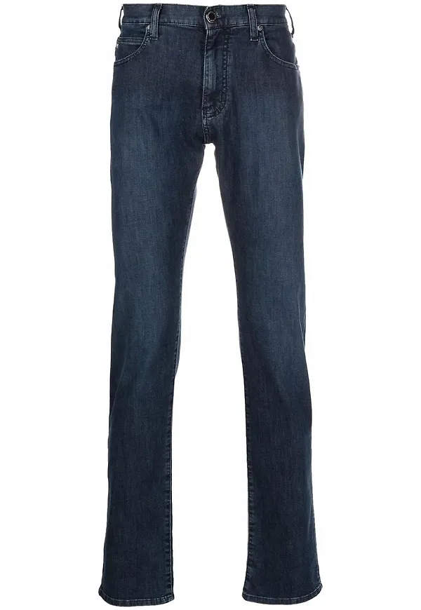 Emporio Armani halvhöga jeans - Blå